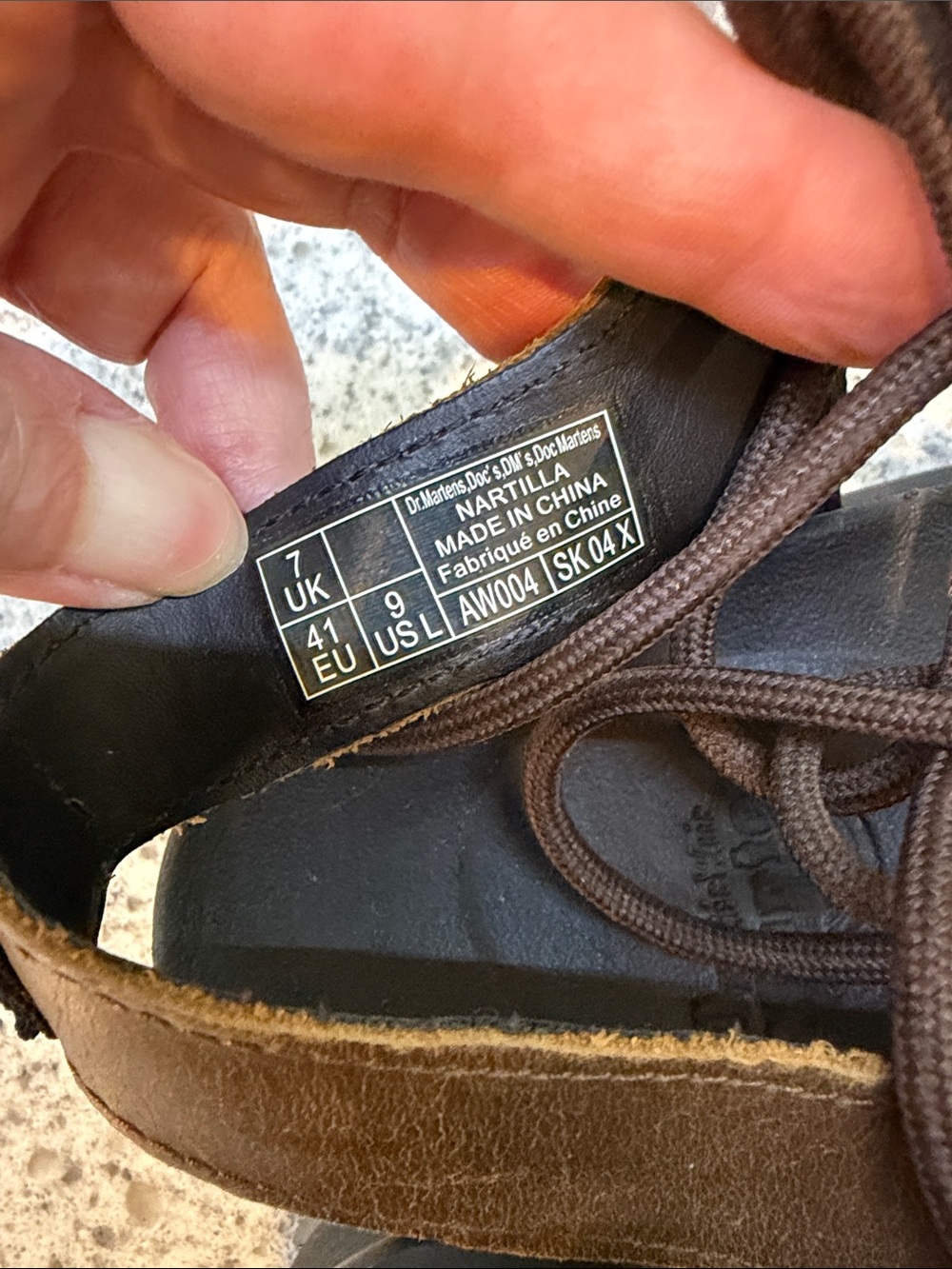 Dr. Martens Nartilla Brown Leather Platform Sandals with Black Insole women 9 - Picture 5 of 8